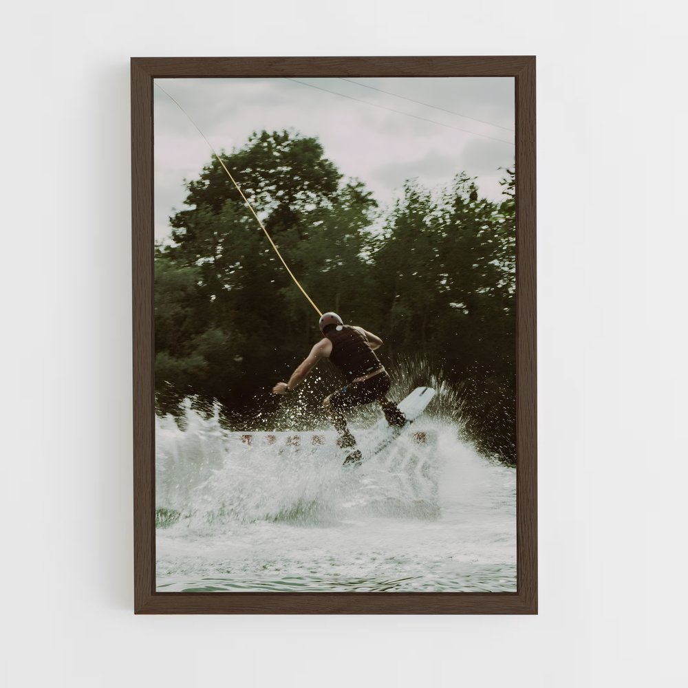Poster Glisse et Vitesse – affiche Wakeboarding (vue 5)